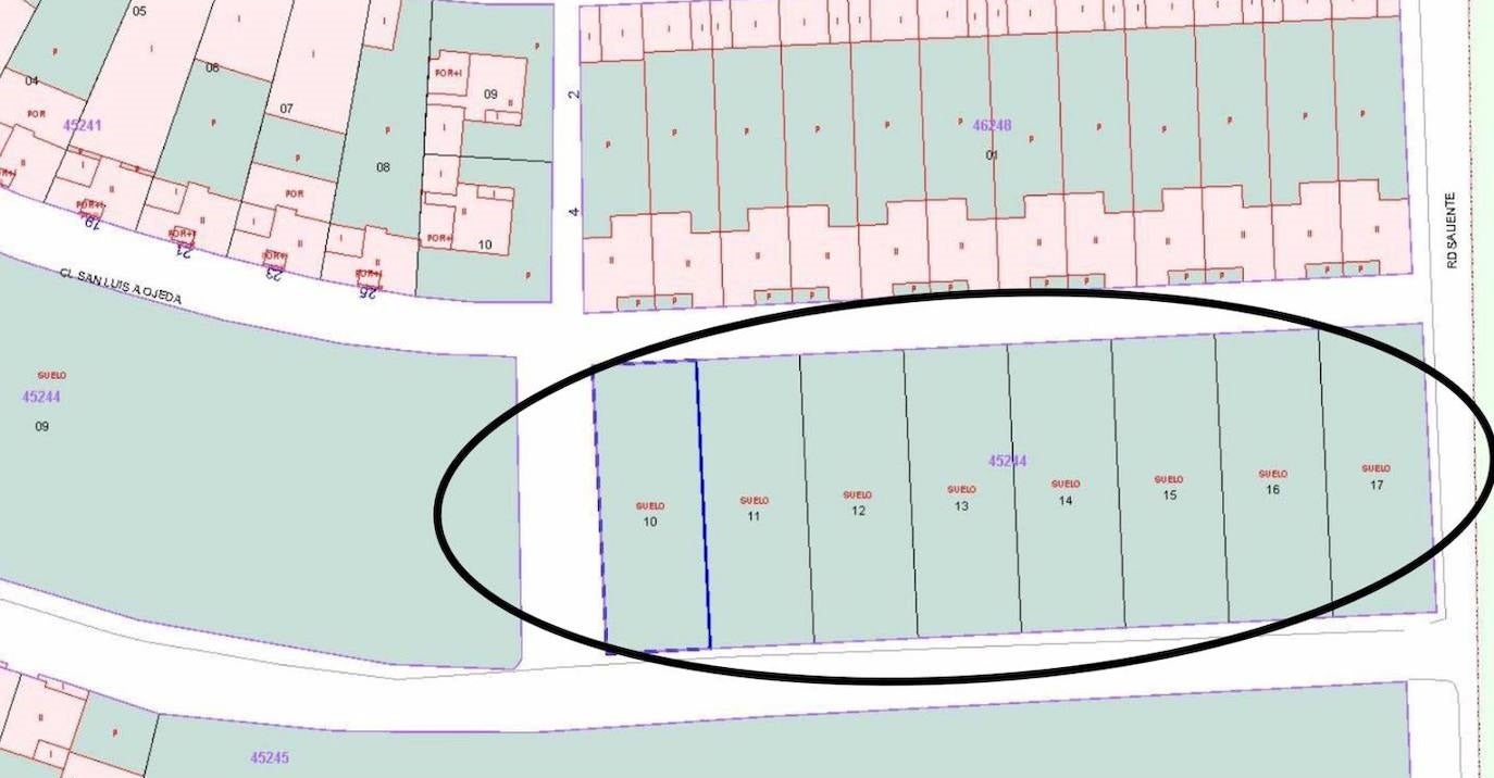 El Ayuntamiento de Miajadas pone en venta ocho solares de 328 m² cada uno en Alonso de Ojeda