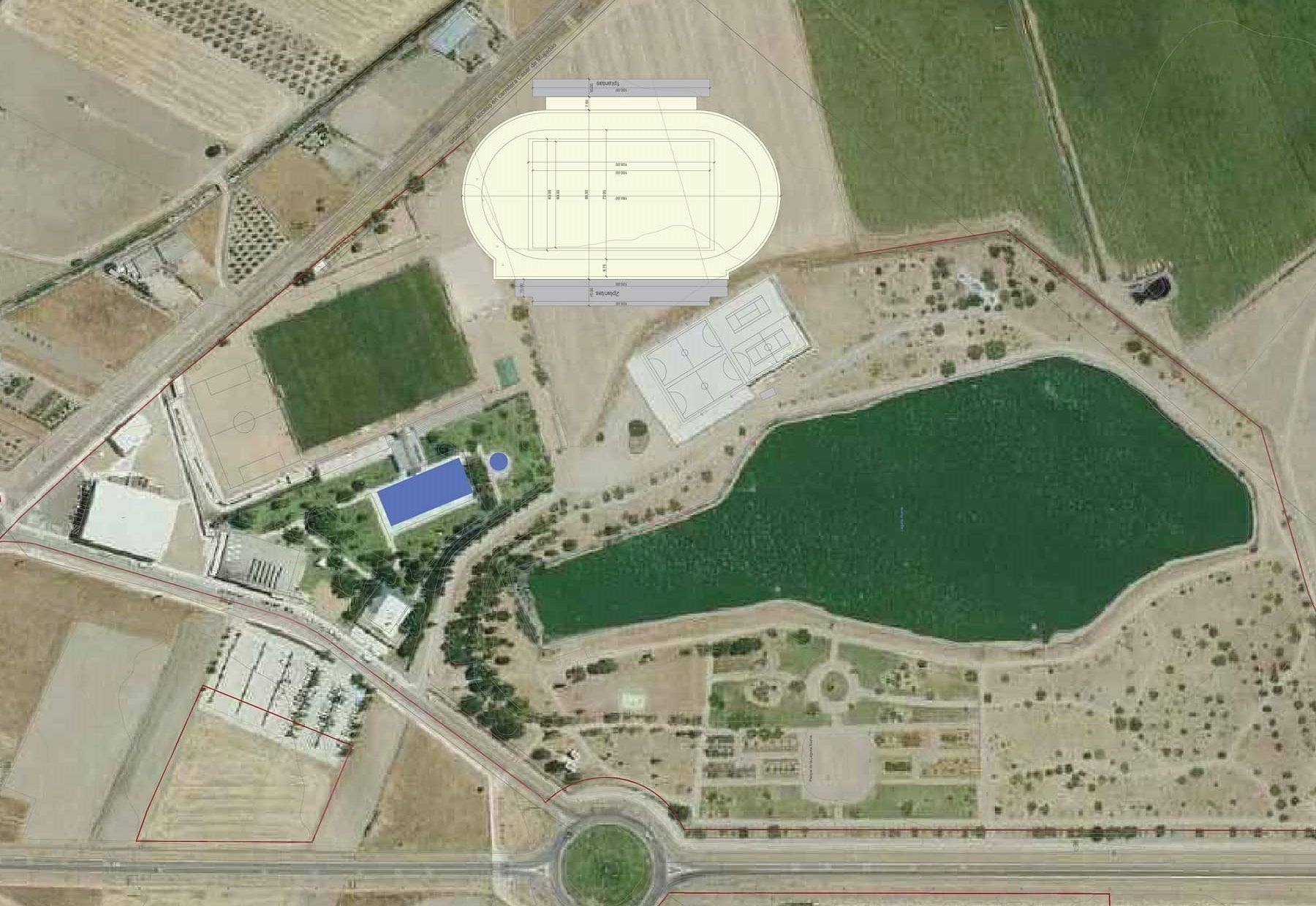 Abierta la licitación de la actuación de movimientos de tierra para conectar la futura Pista de Atletismo con las instalaciones deportivas