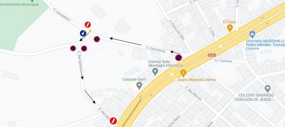 Horarios y normas del cementerio municipal con motivo del Día de los Santos