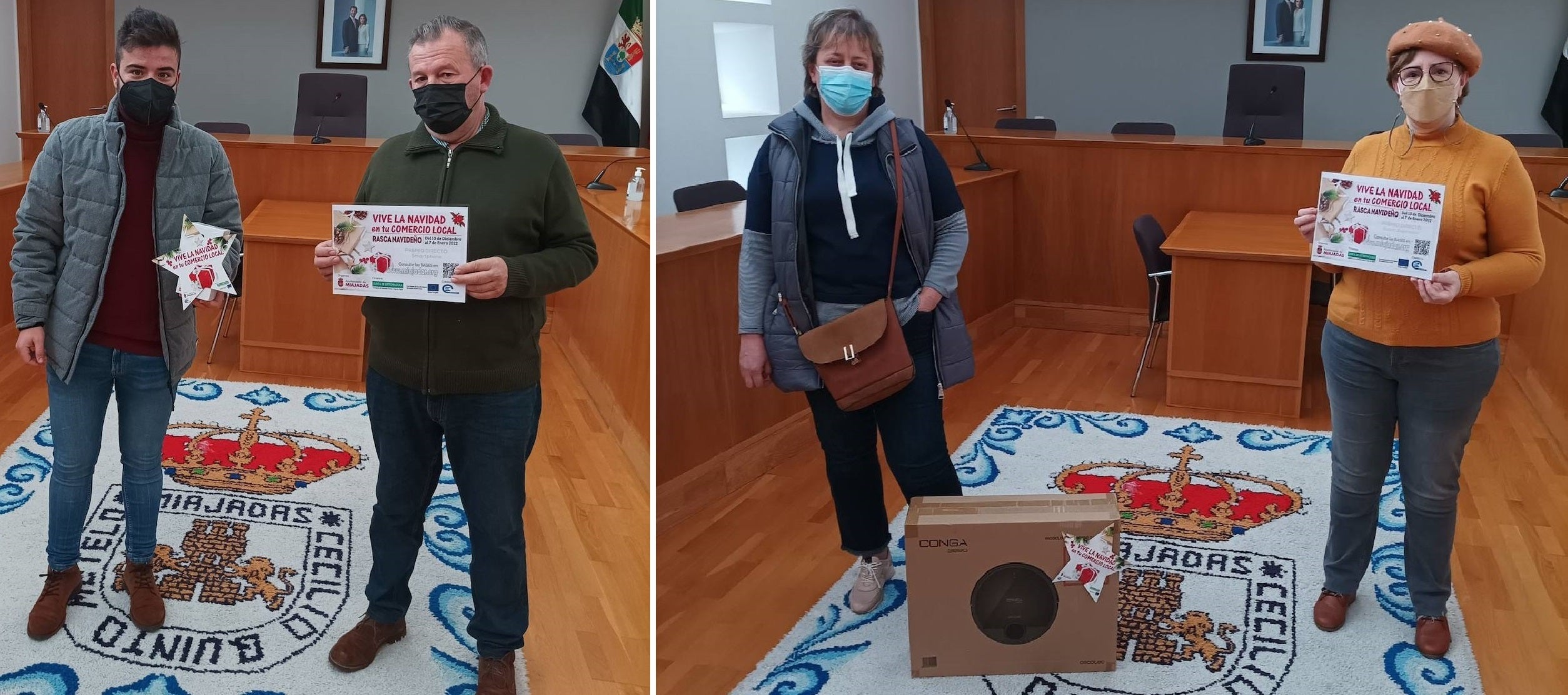 Antonio Cáceres y Mª Sacramento Méndez, premiados en el Rasca Navideño