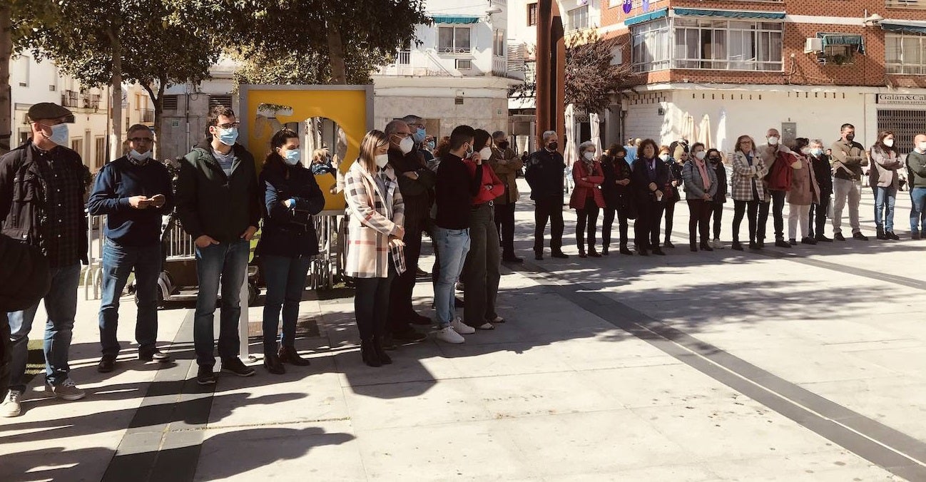Los miajadeños se concentraron en silencio como protesta contra la invasión rusa en Ucrania