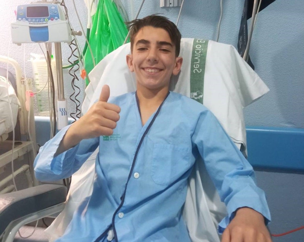 Samuel Tapia es dado de alta en el Hospital tras una aparatosa caída en el Campeonato de España