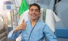 Samuel Tapia es dado de alta en el Hospital tras una aparatosa caída en el Campeonato de España