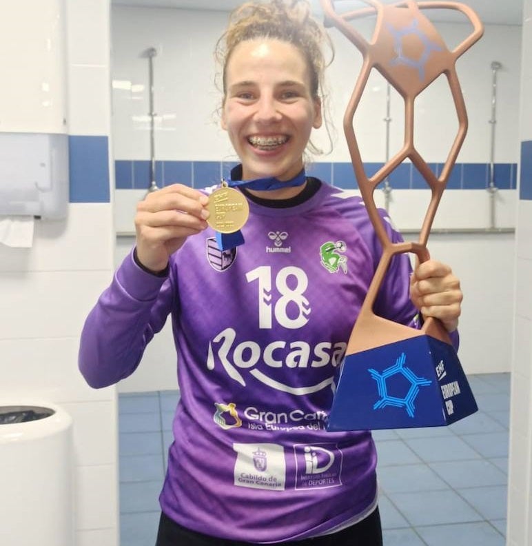 La miajadeña Ana Belén Palomino, una de las piezas clave para la tercera Copa Europea EHF del Rocasa