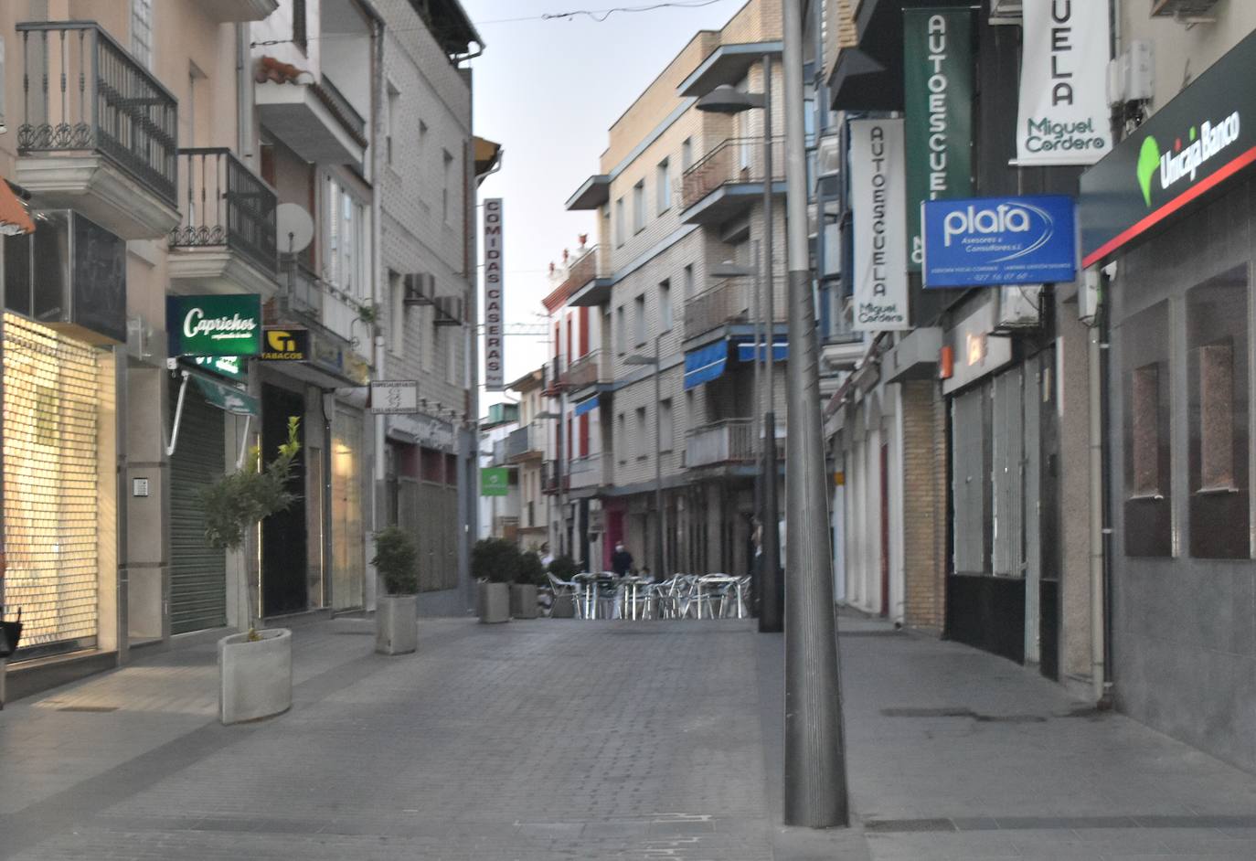 Avenida Trujillo, una de las principales calles empresariales de Miajadas /C.G.F.