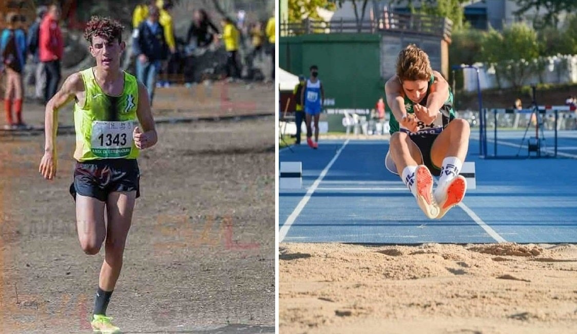 Ibai Núñez y Javier Collado forman parte de la Federación Extremeña de Atletismo en su programa de Tecnificación Deportiva