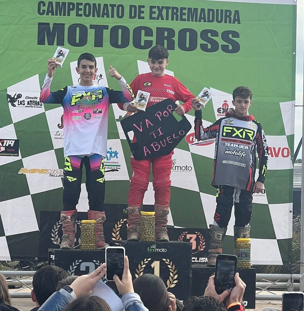 El miajadeño Samuel Tapia, subcampeón de Extremadura Mx85