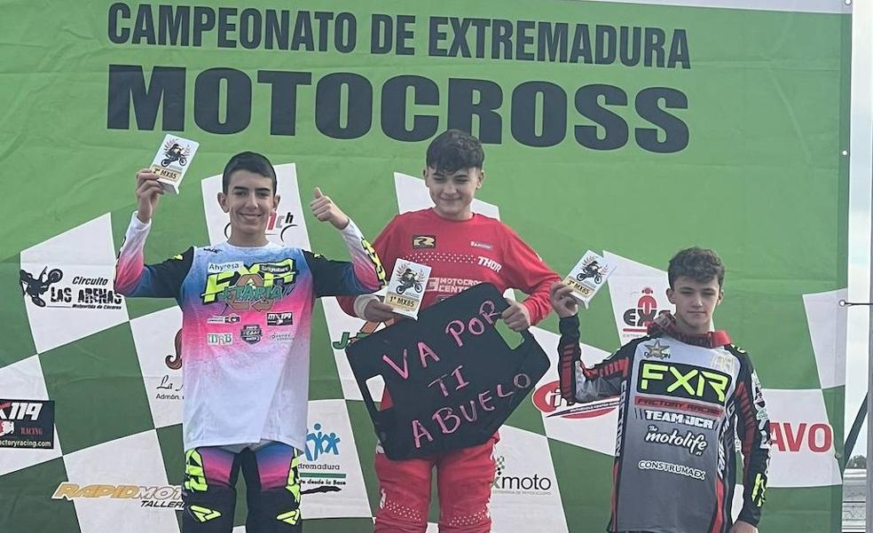 El miajadeño Samuel Tapia, subcampeón de Extremadura Mx85