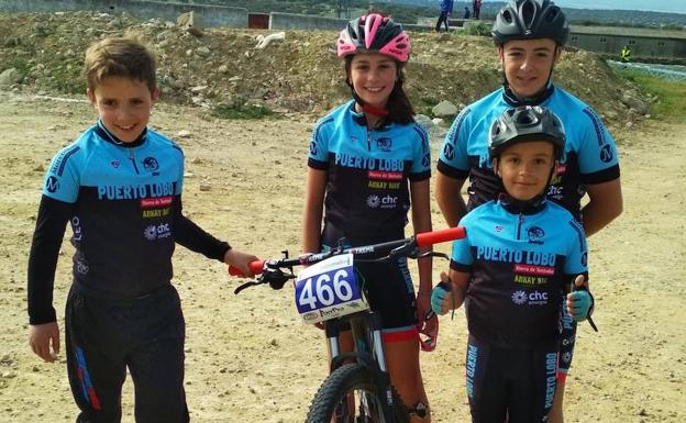 Minoritaria pero excelente participación de ciclistas lobeznos este fin de semana en Cáceres y Huelva