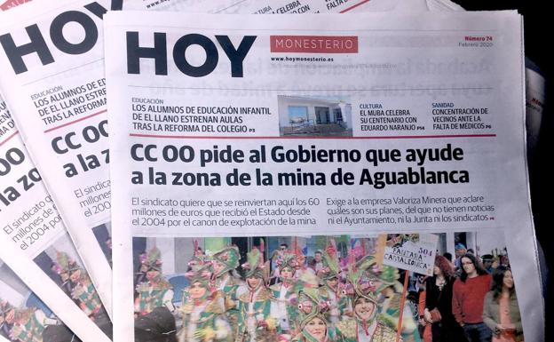 Mañana, 20 de abril, estará en la calle una nueva edición en papel de HOY Monesterio