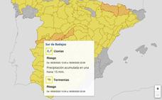 Toda Extremadura estará este viernes en alerta por lluvias y tormentas
