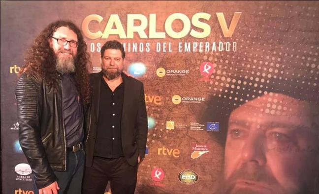 Juan Frutos junto a Mario Zorrilla durante la presentación de la serie documental sobre Carlos V/CEDIDA