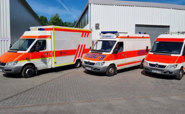 El convoy que traslada ambulancias y equipos de emergencia de Londres a Gambia parará hoy en Monesterio