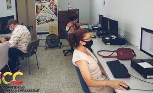 Usuarios en el NCC de Monesterio 