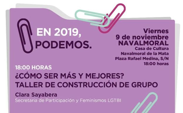 La iniciativa 'En 2019, Podemos' llega el viernes a Navalmoral