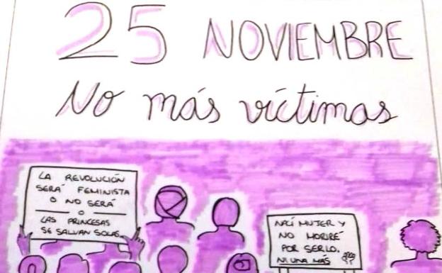 Marina Bravo Aceituno gana el concurso de carteles contra la violencia de género