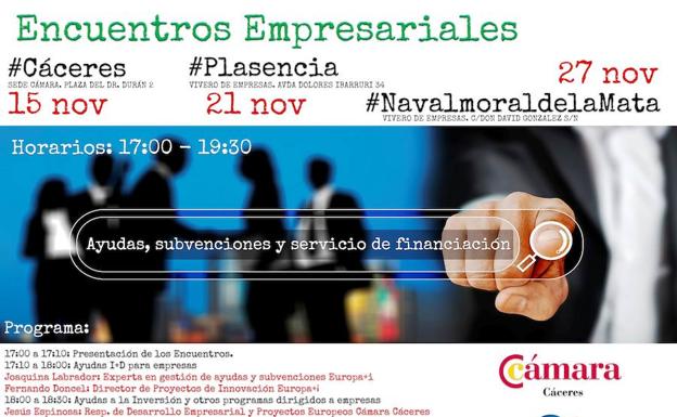 La Cámara de Comercio celebrará el martes una jornada informativa para empresarios
