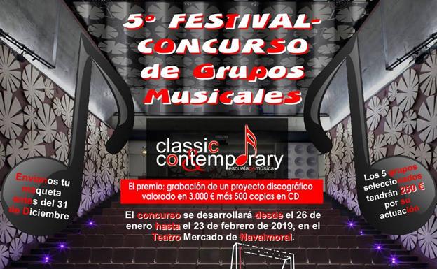 El lunes termina el plazo para participar en el 5º Concurso de Grupos Musicales