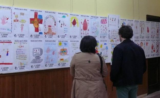 Los donantes de sangre expondrán desde el jueves los dibujos del concurso infantil y juvenil