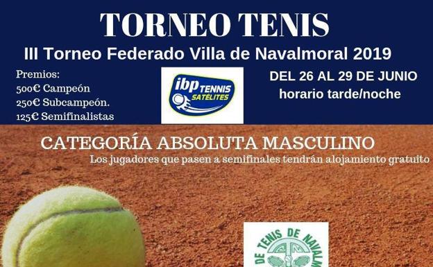 Intensa actividad del Club de Tenis y Pádel Navalmoral la próxima semana