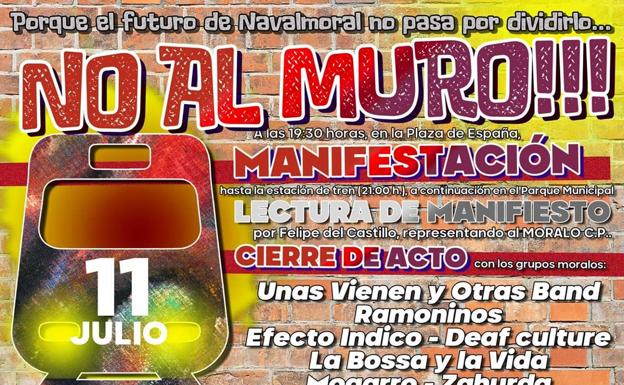 'Porque el futuro de Navalmoral no pasa por dividirlo, No al Muro!!'