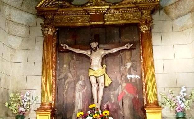 El retablo de la ermita del Cristo de Valverde de la Vera se restaura gracias a una suscripción popular