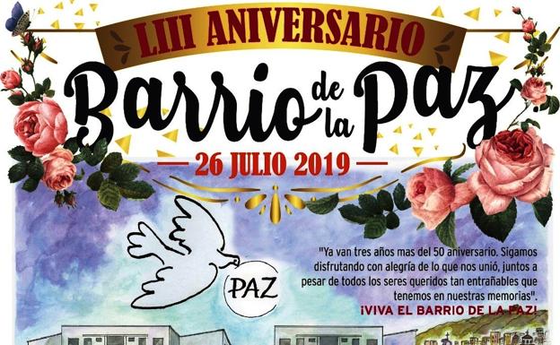 El barrio de la Paz celebrará el viernes su 53 aniversario