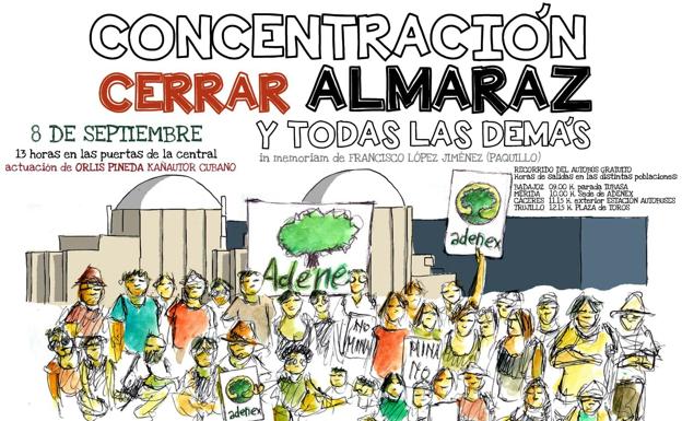 La concentración antinuclear del 8 de septiembre se dedicará a Paquillo, fallecido semanas atrás