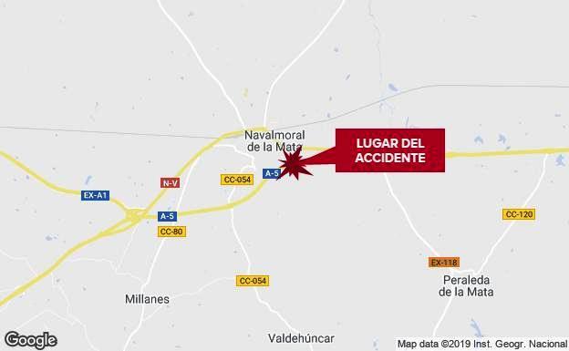 Tres heridos, entre ellos un bebé, en un accidente en la autovía A-5