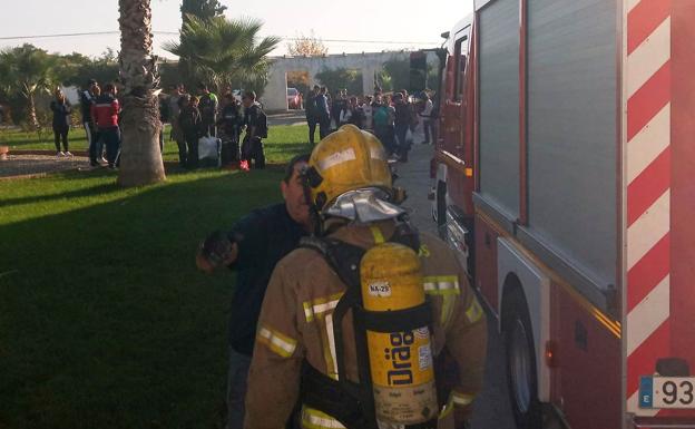 Un incendio altera la actividad del Centro de Formación del Medio Rural