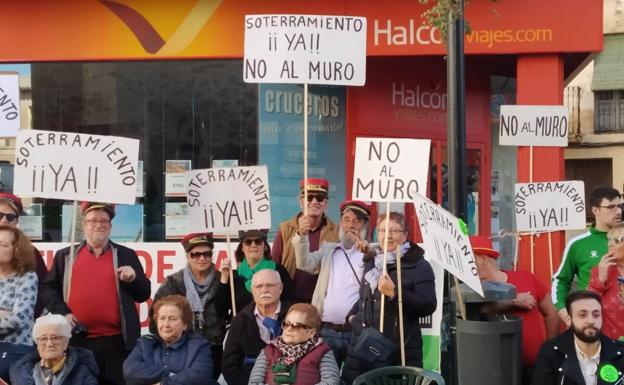 La plataforma No al Muro también está presente en Carnaval
