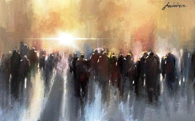 'Una huida hacia la luz', obra para la esperanza de Juan Núñez