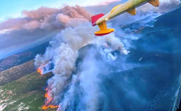 La Vera, el Jerte y Las Hurdes sufren los mayores incendios del verano en la región