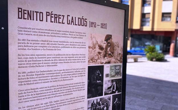 Benito Pérez Galdós protagoniza una nueva exposición en la calle