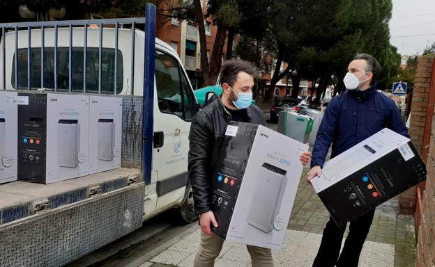 Se completa el reparto de los purificadores de aire en los centros docentes