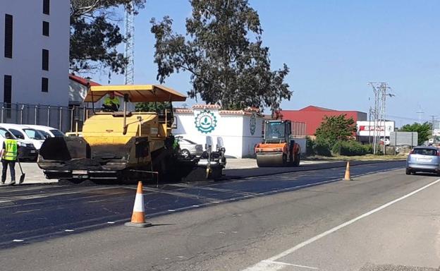 En marcha la pavimentación del tramo urbano de la carretera Nacional V