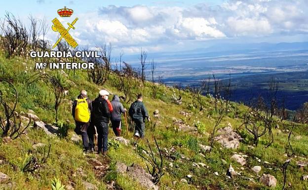La Guardia Civil rescata a un senderista en Aldeanueva de la Vera