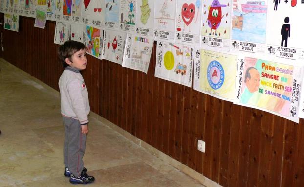 Los donantes de sangre expondrán del 27 al 30 los trabajos preseleccionados en el Certamen de Dibujo