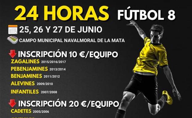 Abierto el plazo de inscripción para disputar las 24 Horas de Fútbol 8