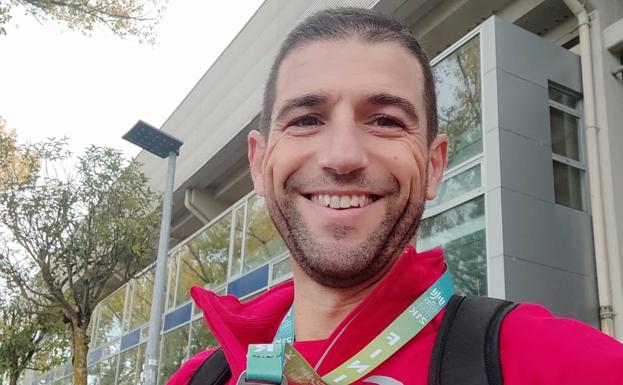 Jorge Campos, cuarto en su categoría en la Maratón Martín Fiz, en Vitoria