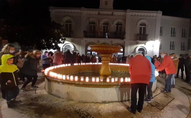 Velas contra la violencia de género
