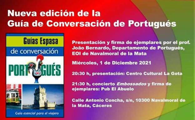 Joâo Bernardo, profesor de la Escuela de Idiomas, presenta una nueva Guía de Conversación de Portugués