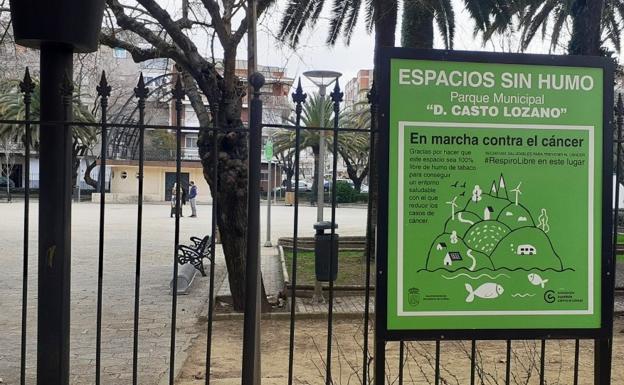 El parque municipal se convierte en el segundo Espacio sin Humo de la región