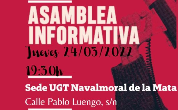 Asamblea informativa de la UGT sobre reforma laboral y pensiones