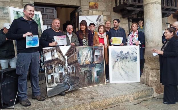 Un sevillano gana el VI Certamen de Pintura Rápida de Valverde de la Vera