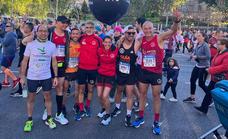 Seis corredores de Navalmaratón en el Maratón Popular de Madrid