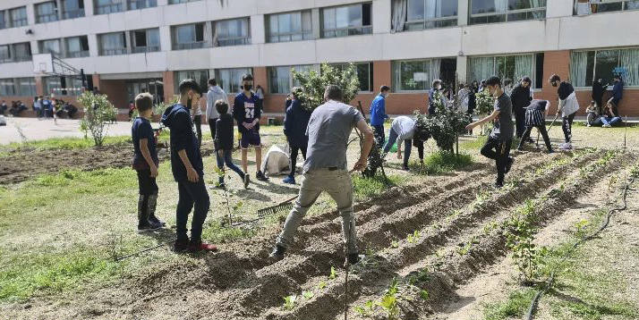 El IES Albalat reactiva su huerto escolar