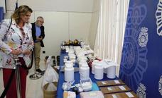 La Policía Nacional desmantela en Saucedilla una pequeña 'fábrica' de pastillas de diseño
