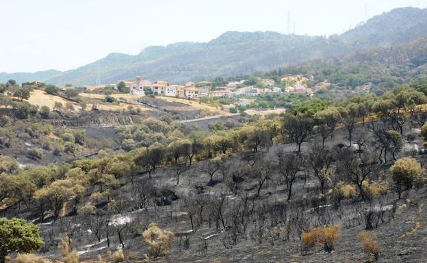 El incendio de Casas de Miravete, en una exposición fotográfica