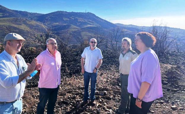 La Junta crea un plan de actuación para los pueblos afectados por el incendio de Miravete